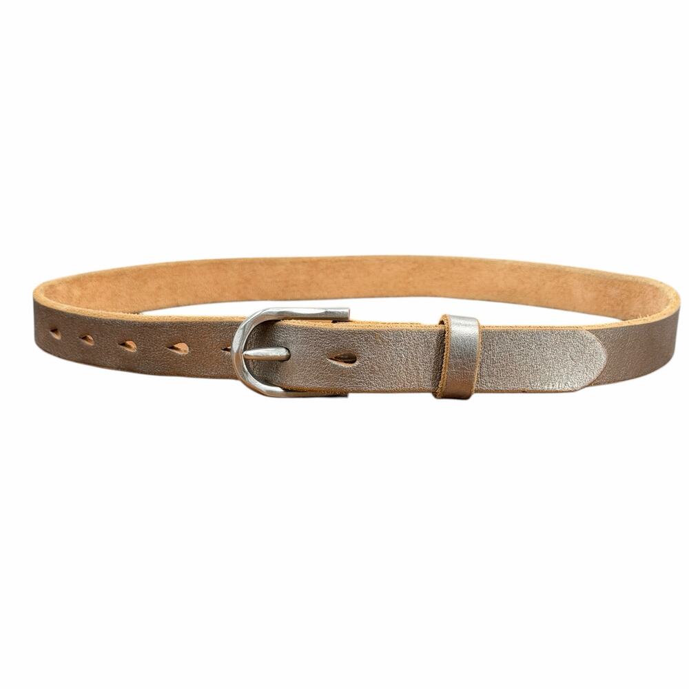 American Eagle Belt Silver Leather Vintage SZ S Women’s Rocker Streetwear Skinny